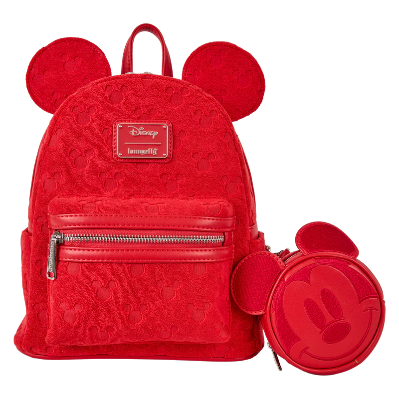 Loungefly Leather: Disney Mickeys Ears Burnout Mini Backpack
