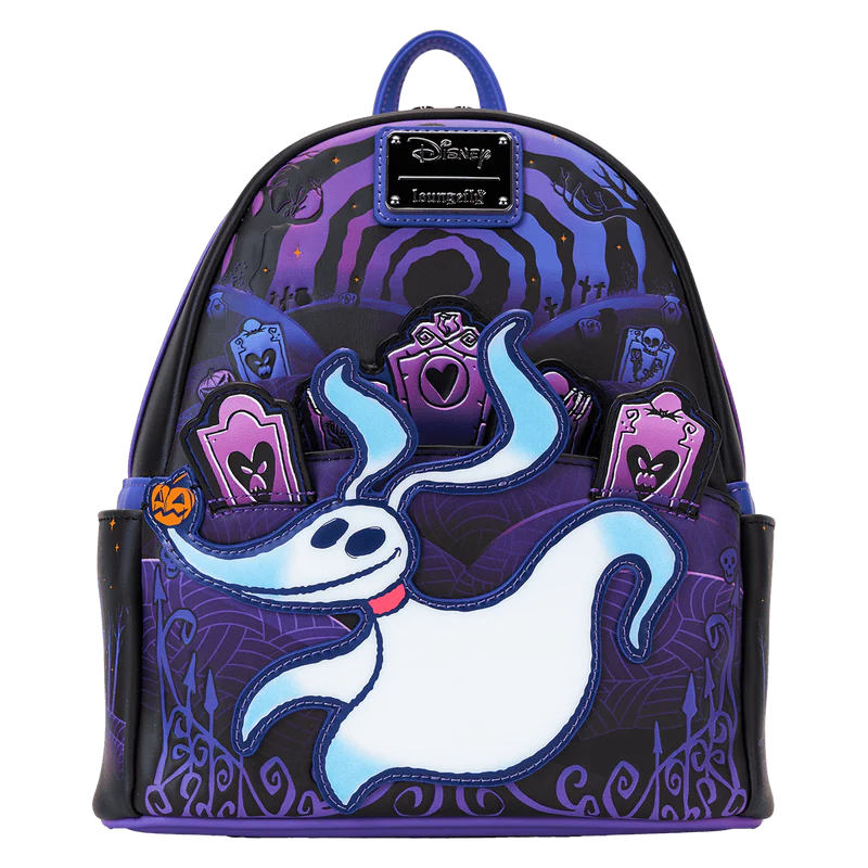Loungefly! Leather: Disney TNBC Zero Mini Backpack