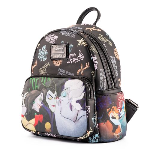 Loungefly! Leather: Disney Villians Club Mini Back Pack - Image 2