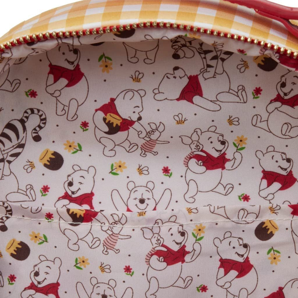 Disney Winnie the Pooh Gingham Leather Backpack by Loungefly - Image 3