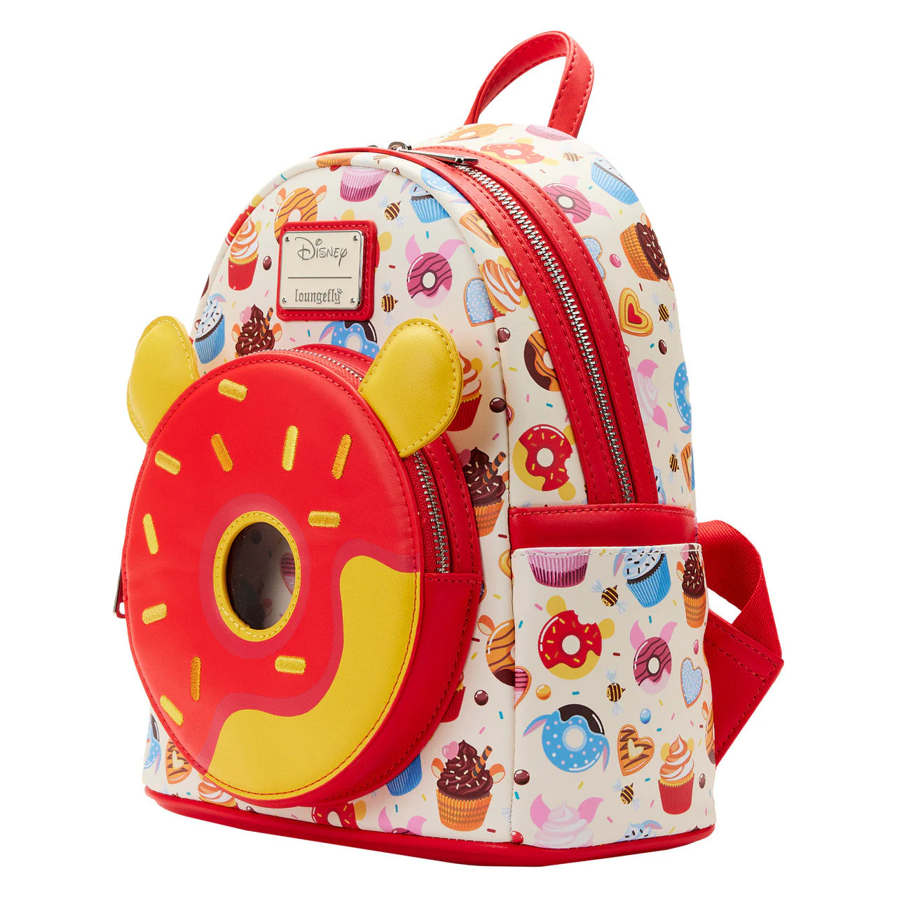 Loungefly! Leather: Disney Winnie the Pooh Sweets Poohnut Pocket Mini Backpack - Image 3