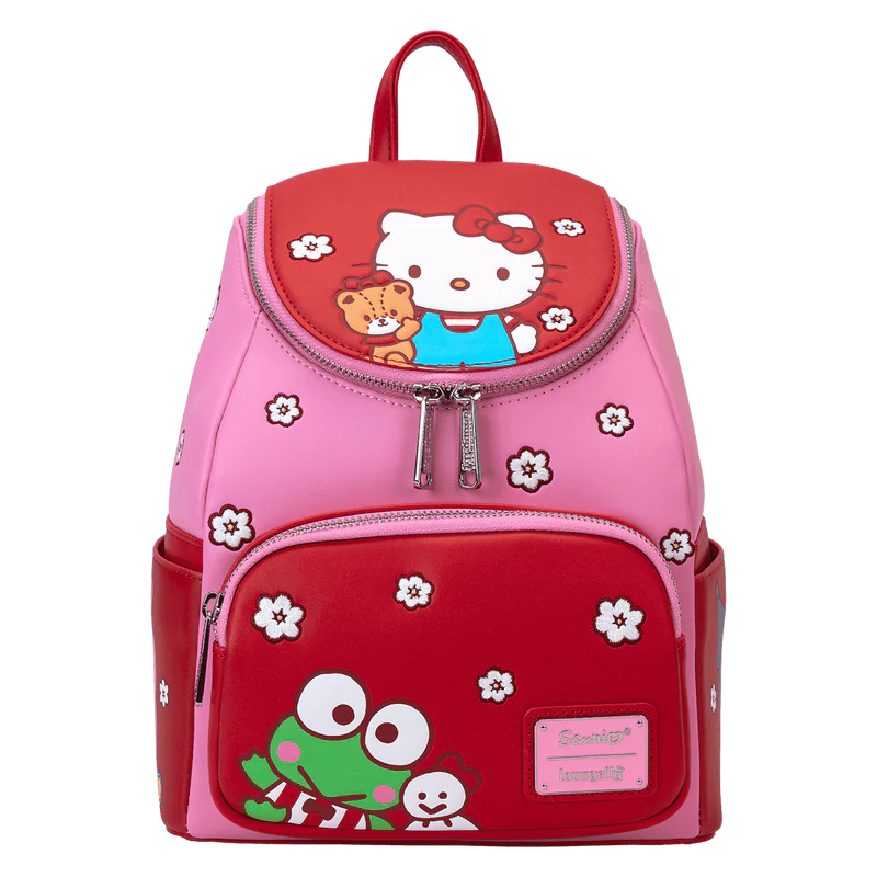 Loungefly Leather: Sanrio Hello Kitty and Friends Color Block Mini Backpack