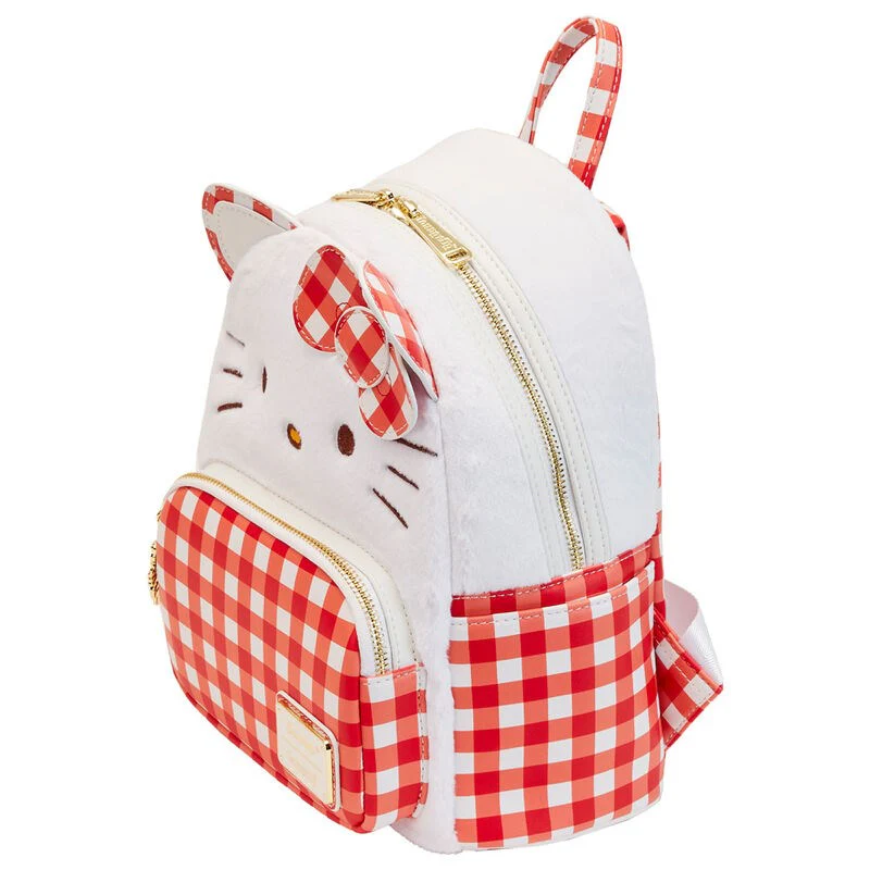 Loungefly Leather: Sanrio Hello Kitty Gingham Cosplay Mini Backpack - Image 2