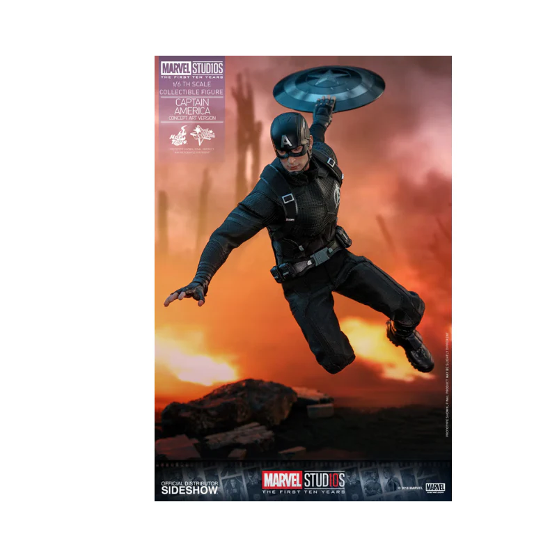 Marvel Captain America Concept Art Version Articulated Figures 1/6 Scale By Hot Toys - Image 11