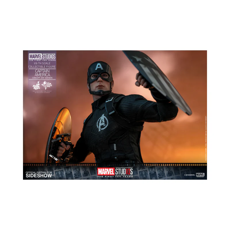 Marvel Captain America Concept Art Version Articulated Figures 1/6 Scale By Hot Toys - Image 22