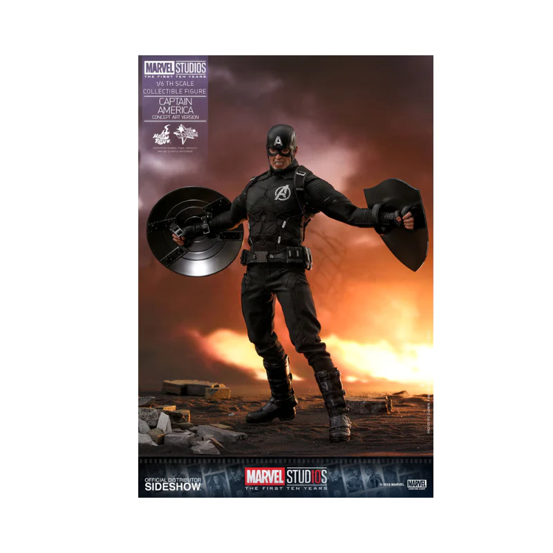 Marvel Captain America Concept Art Version Articulated Figures 1/6 Scale By Hot Toys - Image 9