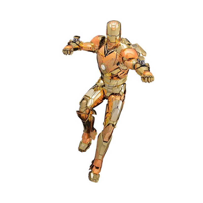 Marvel Iron Man Golden & Copper Gold Version- Articulated Figures 1/6 Scale By Hot Toys