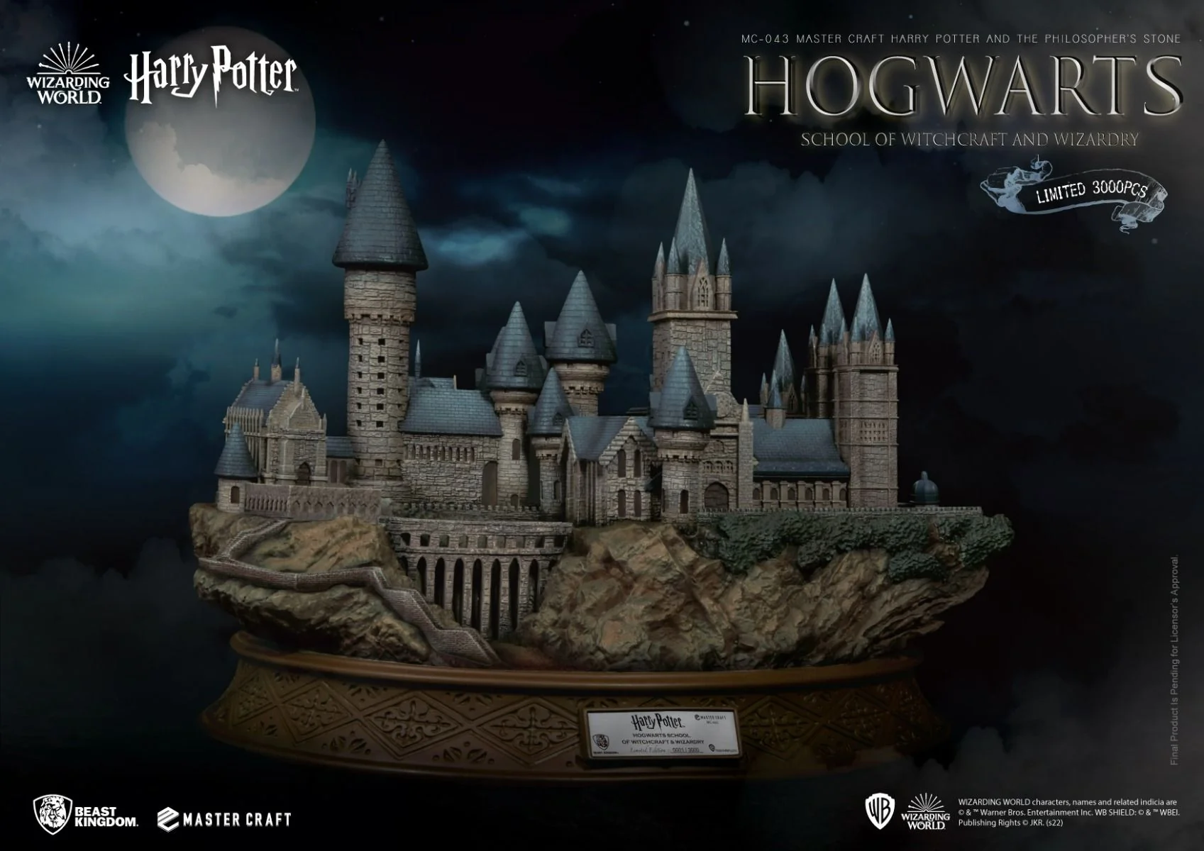 Harry Potter And The Philosopher's Stone Master Craft Hogwarts School Of Witchcraft And Wizardry (MC-043) by Beast Kingdom - Image 4