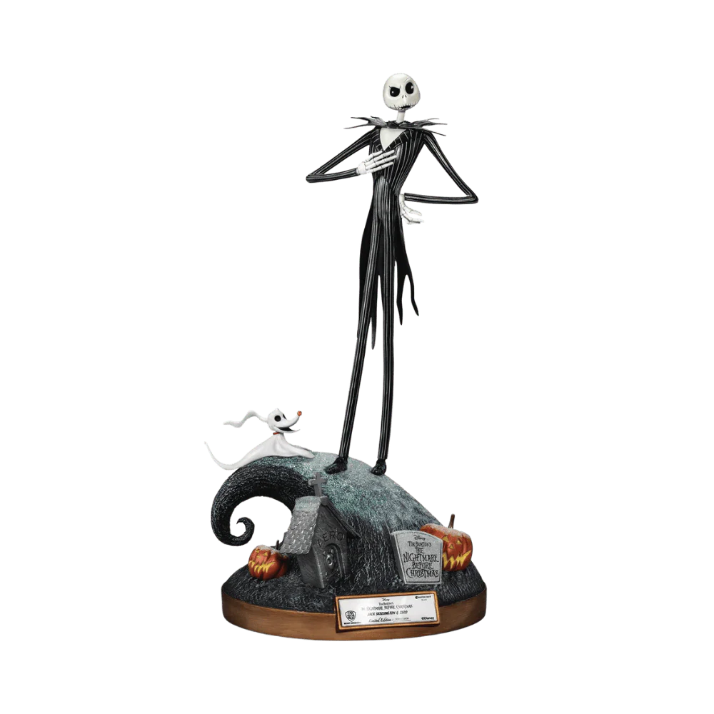 The Nightmare Before Christmas Master Craft MC-076 Jack Skellington & Zero Limited Edition Statue By Beast Kingdom