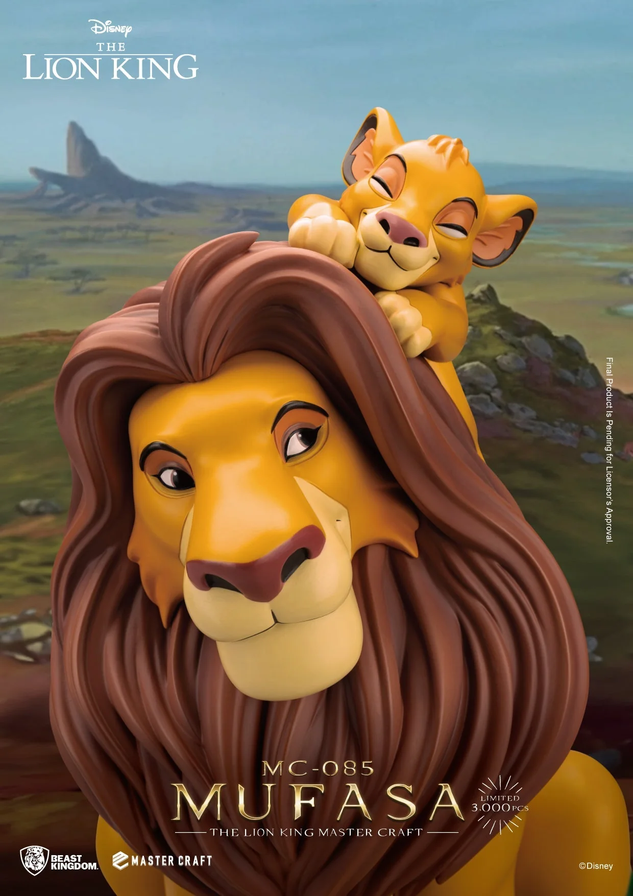 MC-085 The Lion King Master Craft Mufasa By Beast Kingdom - Image 2