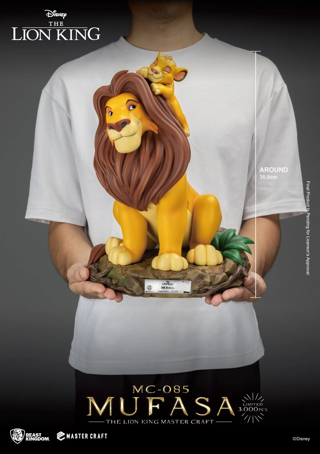 MC-085 The Lion King Master Craft Mufasa By Beast Kingdom - Image 4