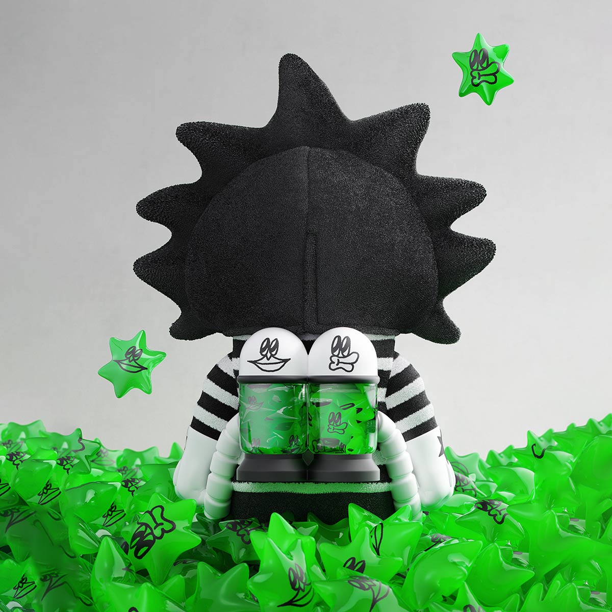 Mega Space Molly 400% Lala Company-Durian Man By Pop Mart - Image 4