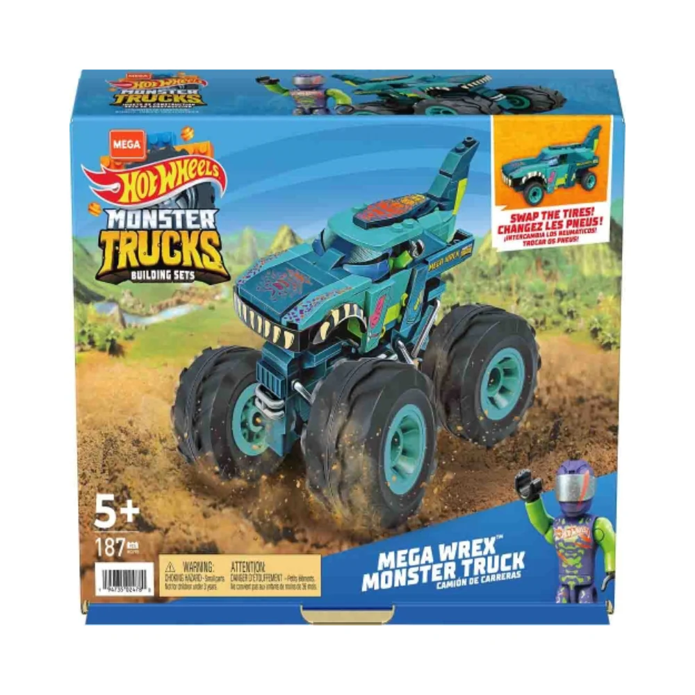 Monster Trucks Blocks Mega Wrex Buildable Vehicle