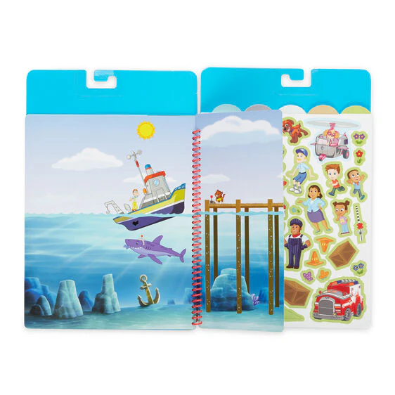 Melissa and Doug Paw Patrol Restickable Stickers Flip-Flap Pad - Adventure Bay - Image 6