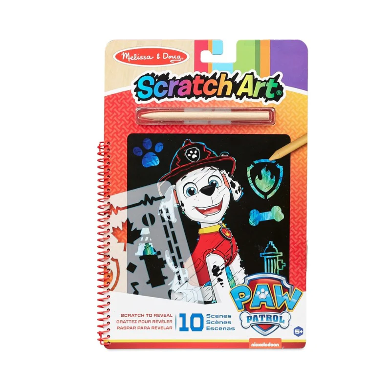 Melissa and Doug Paw Patrol Scratch Art Pad - Marshall