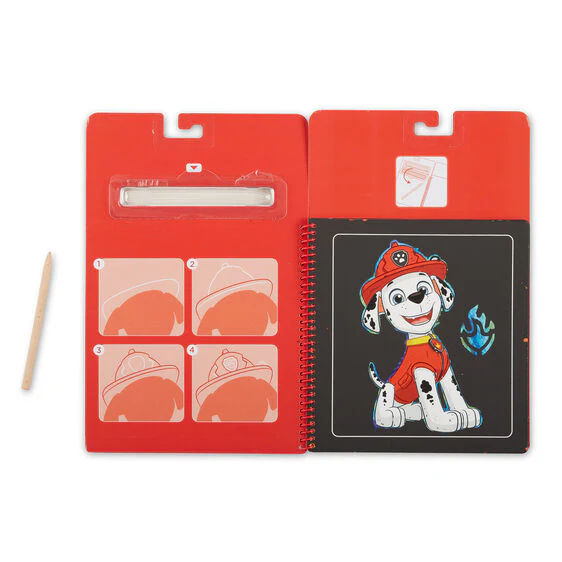 Melissa and Doug Paw Patrol Scratch Art Pad - Marshall - Image 3