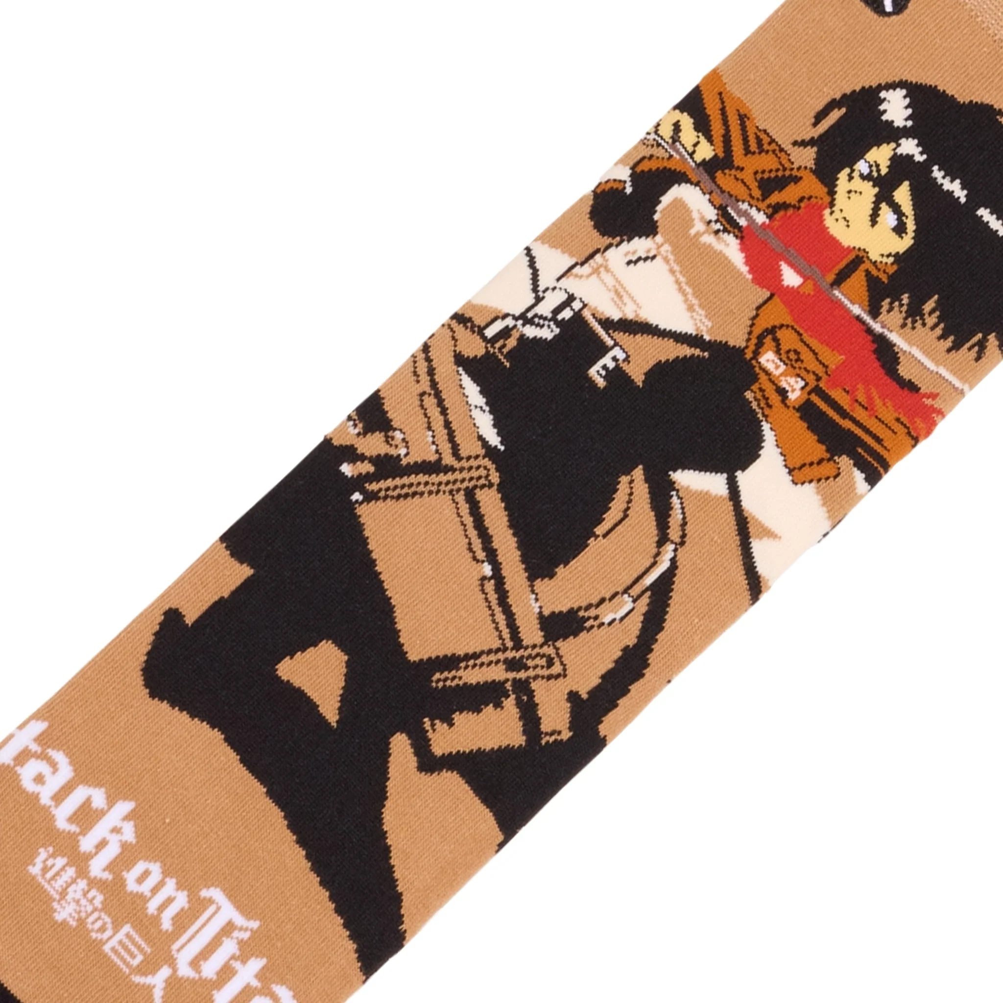 Mikasa Ackerman - Mens Crew Straight Socks By Odd Socks - Image 2