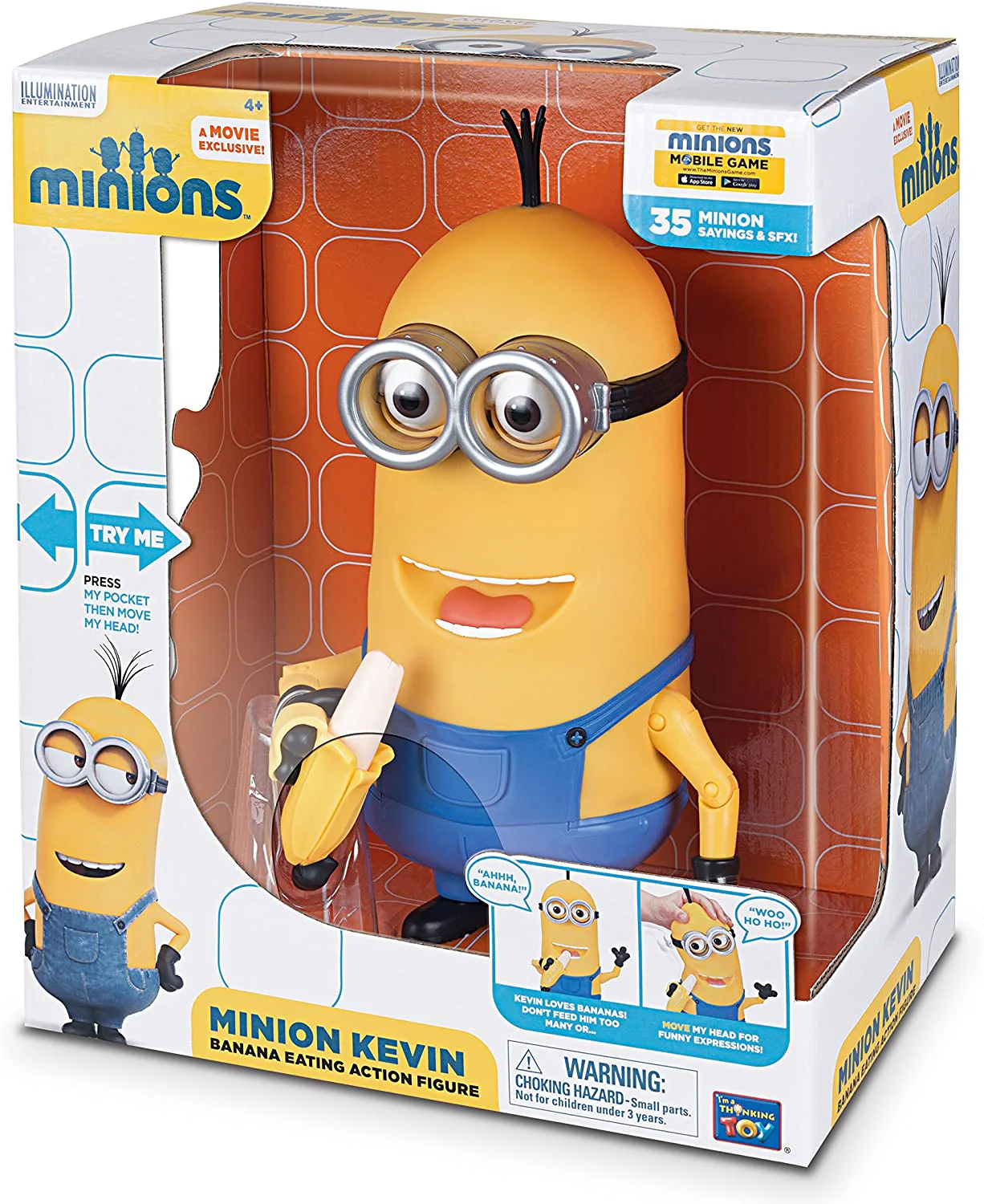 Minions Kevin Banana Eating Action Figure