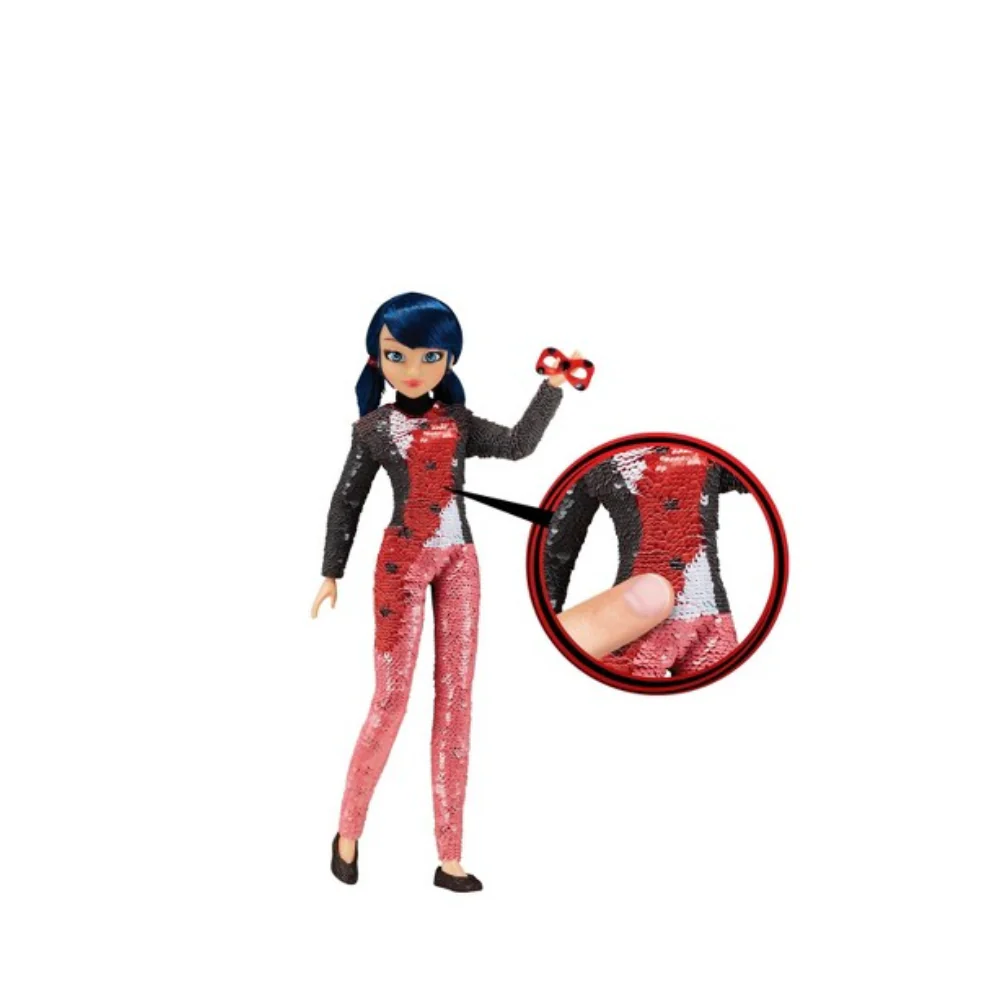 MIRACULOUS FASHION FLIP MARINETTE TO LADYBUG W SEQUINS