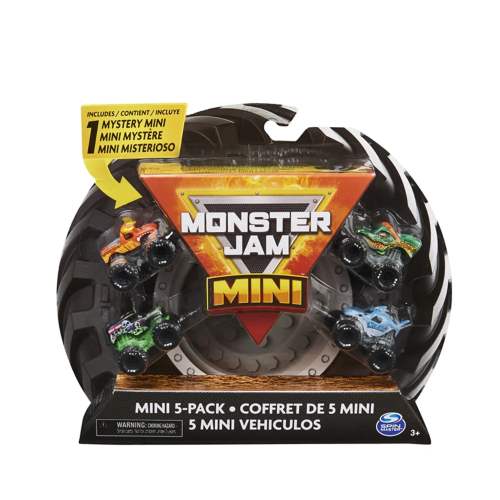 Monster Jam Mini Scale Vehicles 5-PK