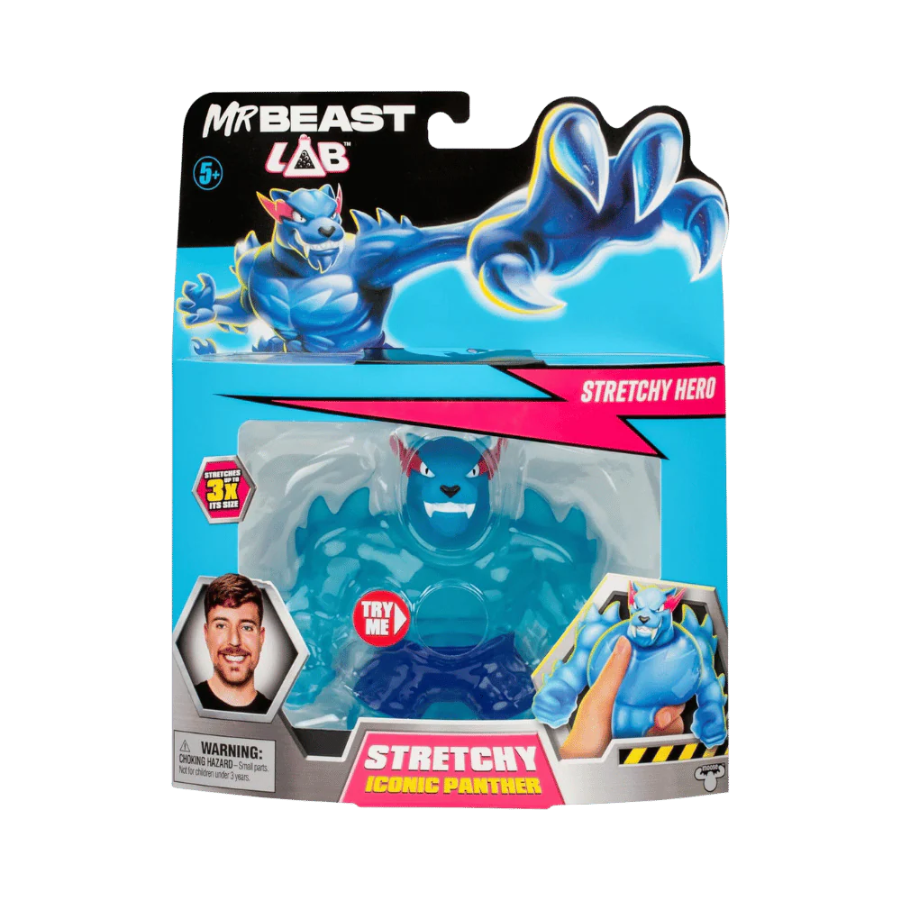 MRBEAST LAB W1 STRETCH HERO ICONIC PANTHER By Moose Toys