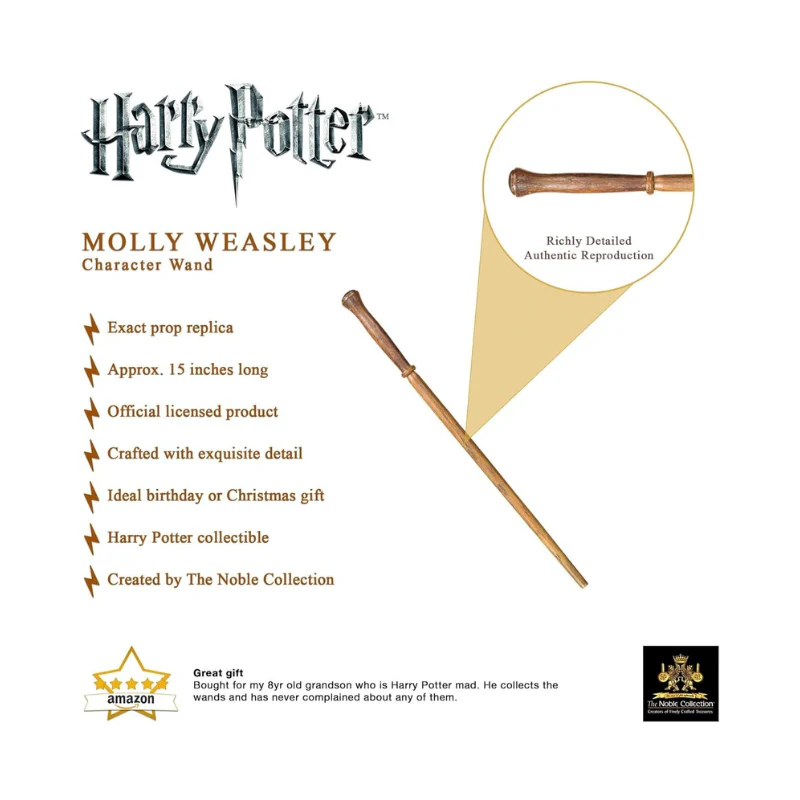 Harry Potter Mrs. Molly Weasley’s Wand By Noble Collection - Image 3