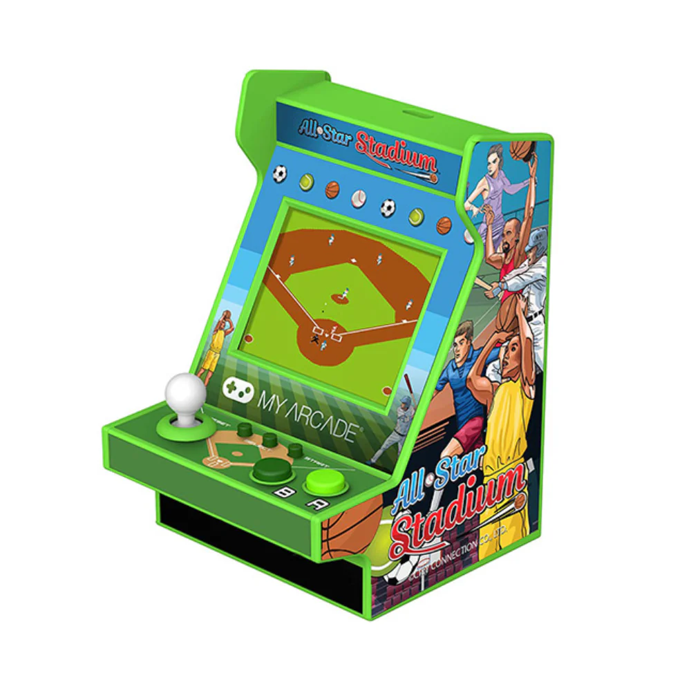 Nano Player 4.5" All-Star Arena + 200 Bonus Games Collectible Retro Mini Arcade