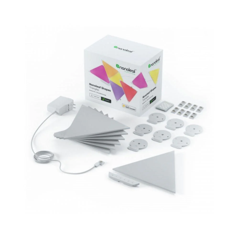 Nanoleaf - Shapes - Triangles - Starter Kit - White - 9 Pack