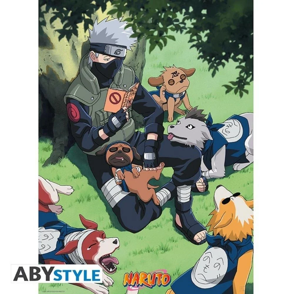 NARUTO - Poster "Kakashi and dogs" (52x38)