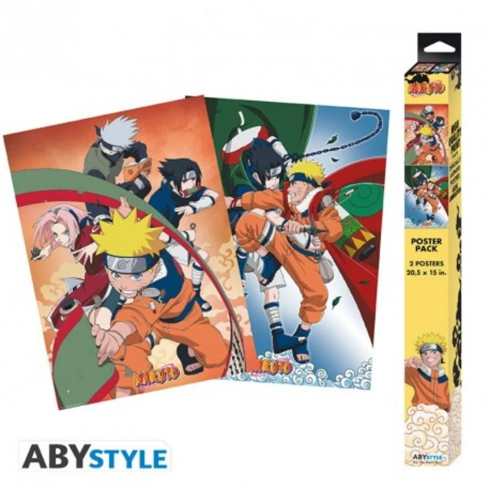 Naruto Shippuden 52X38 cm Set 2 Chibi Posters Team 7 by Abysse
