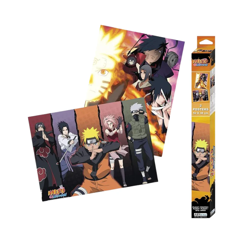 NARUTO SHIPPUDEN - Set 2 Chibi Posters - Groups (52x38) x4 by ABYstyle