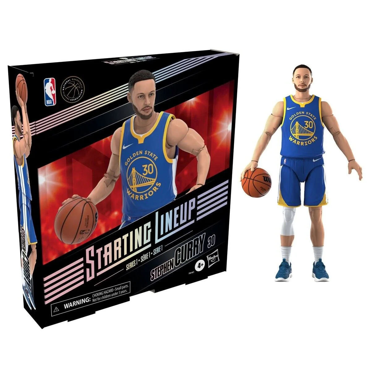 NBA Starting Lineup Stephen Curry 6 in Action Figure By Hasbro - Image 2