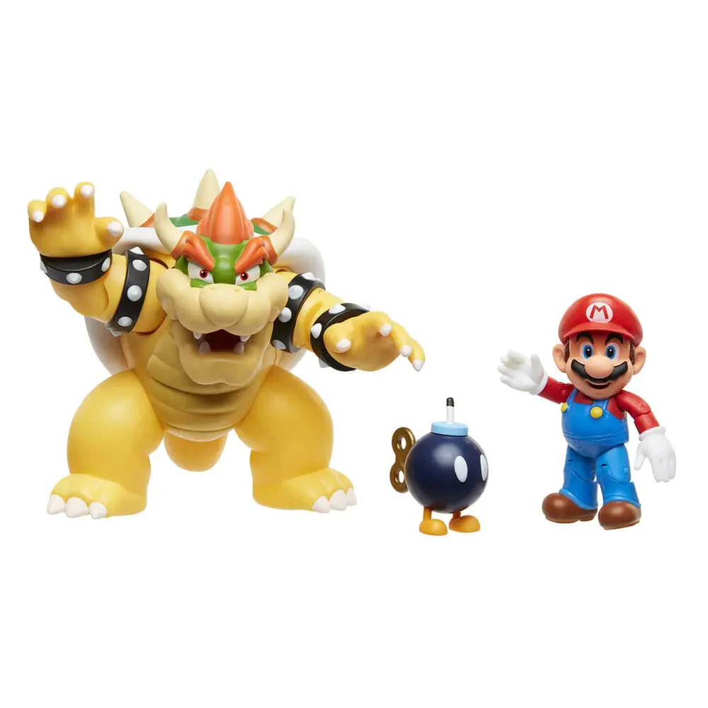 Nintendo Mario vs. Bowser's Lava Battle Diorama Set - Image 2