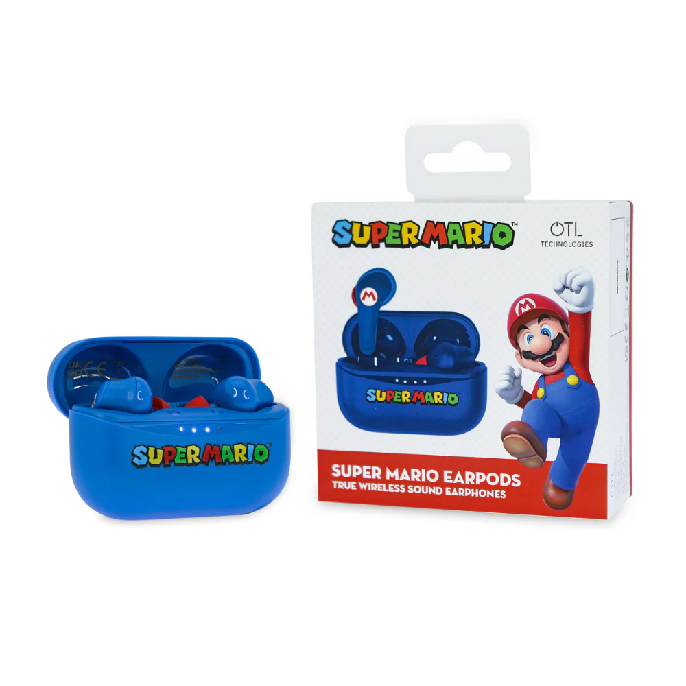 Nintendo Super Mario Blue Wireless Earpods