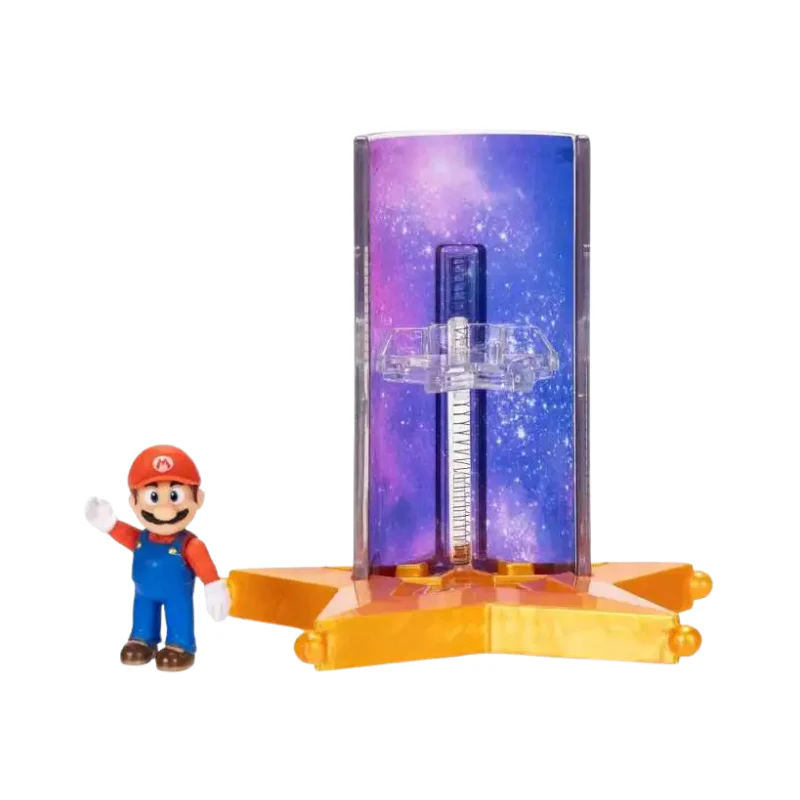 Nintendo Super Mario2 Movie Mini Fig Mario w/Feat Accy Wave #1 Ass By Jakks Pacific