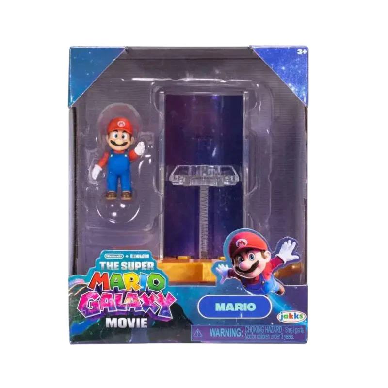 Nintendo Super Mario2 Movie Mini Fig Mario w/Feat Accy Wave #1 Ass By Jakks Pacific - Image 2