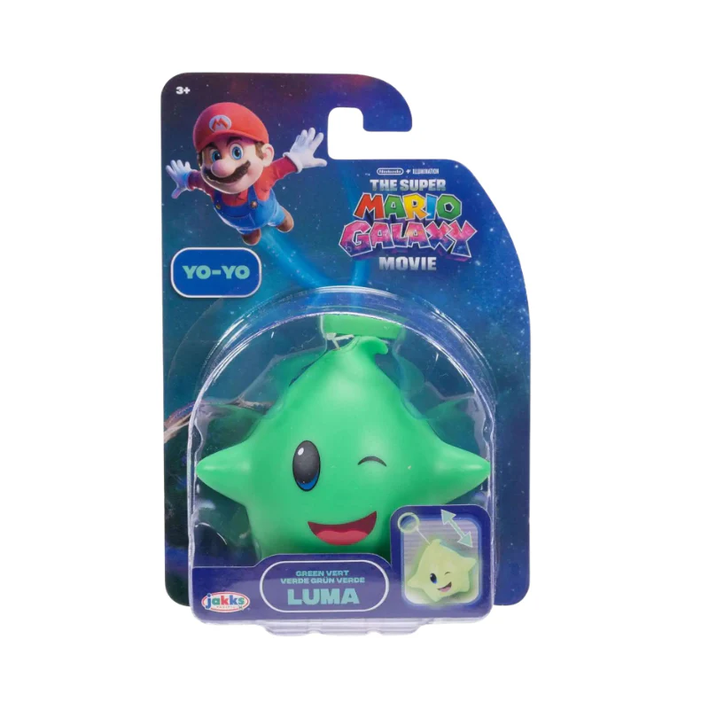 Nintendo Super Mario2 Movie YO-YO Luma Green 3 CDU By Jakks Pacific