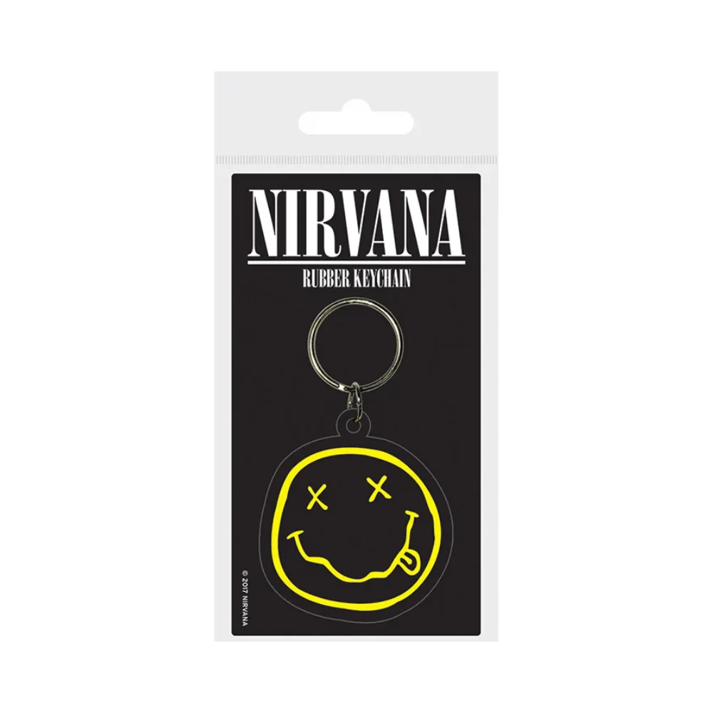 NIRVANA (SMILEY (RUBBER KEYCHAIN) By PYRAMID