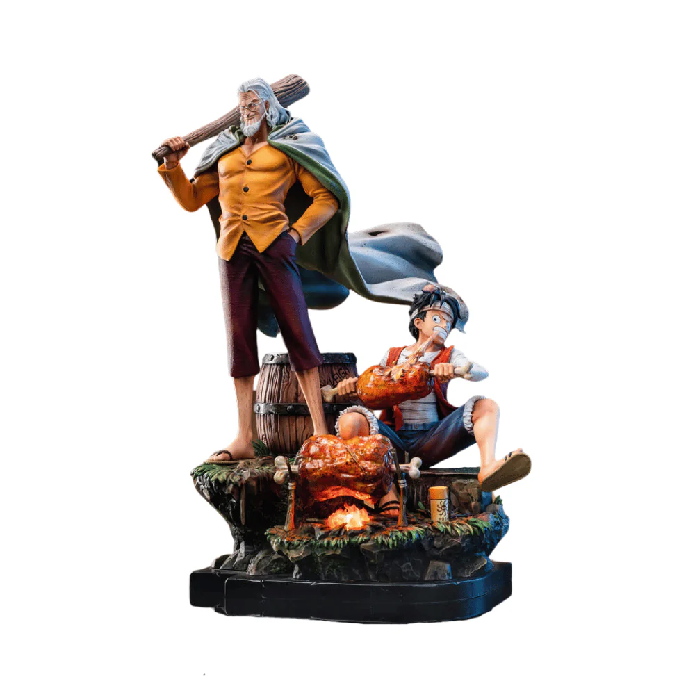 ONE PIECE - MONKEY D. LUFFY & SILVERS RAYLEIGH STATUE BY JIMEI PALACE