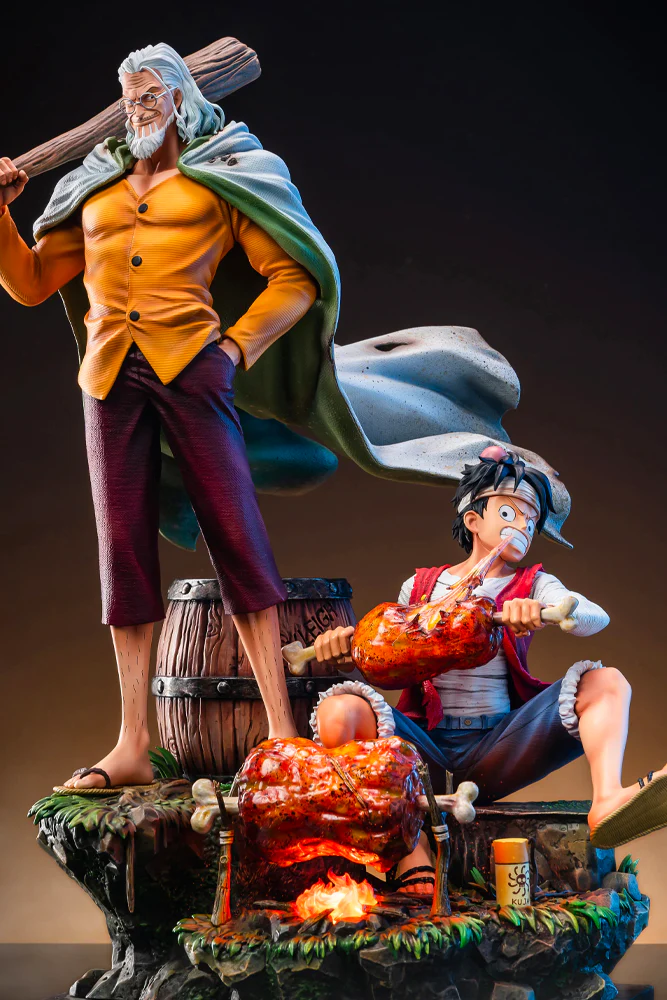ONE PIECE - MONKEY D. LUFFY & SILVERS RAYLEIGH STATUE BY JIMEI PALACE - Image 2