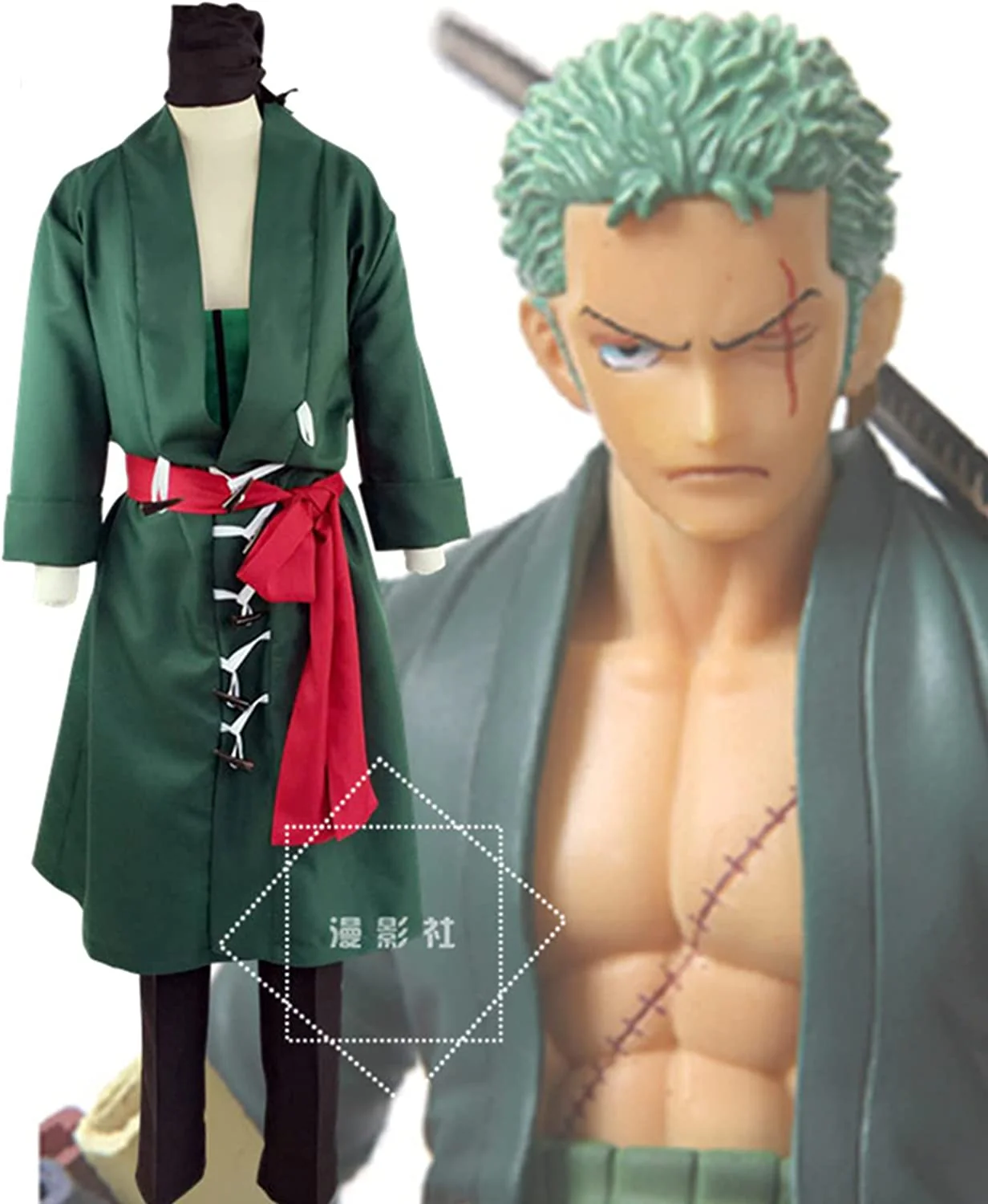 One Piece Roronoa Zoro Cosplay (Large) - Image 4