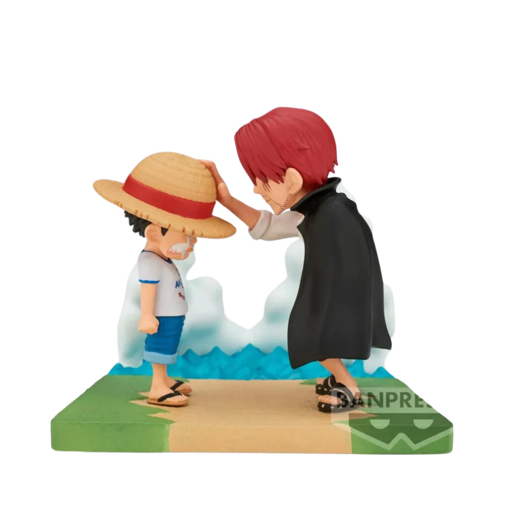 ONE PIECE-MONKEY.D.LUFFY&SHANKS- WORLD COLLECTABLE FIGURE LOG STORIES Figure By Banpresto