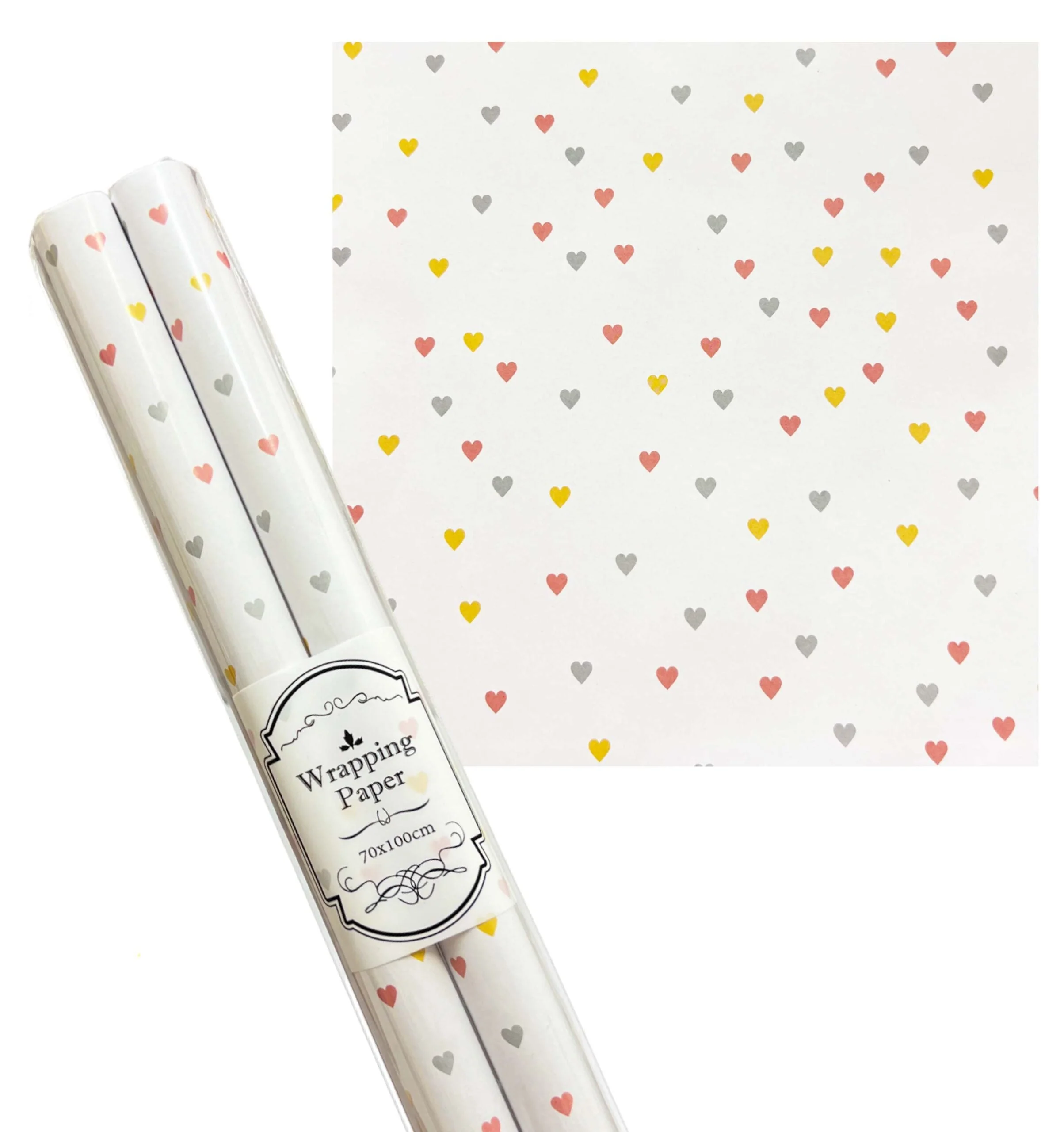 PAPER WRAP.2ROLL/PKT 70x100CM Assorted