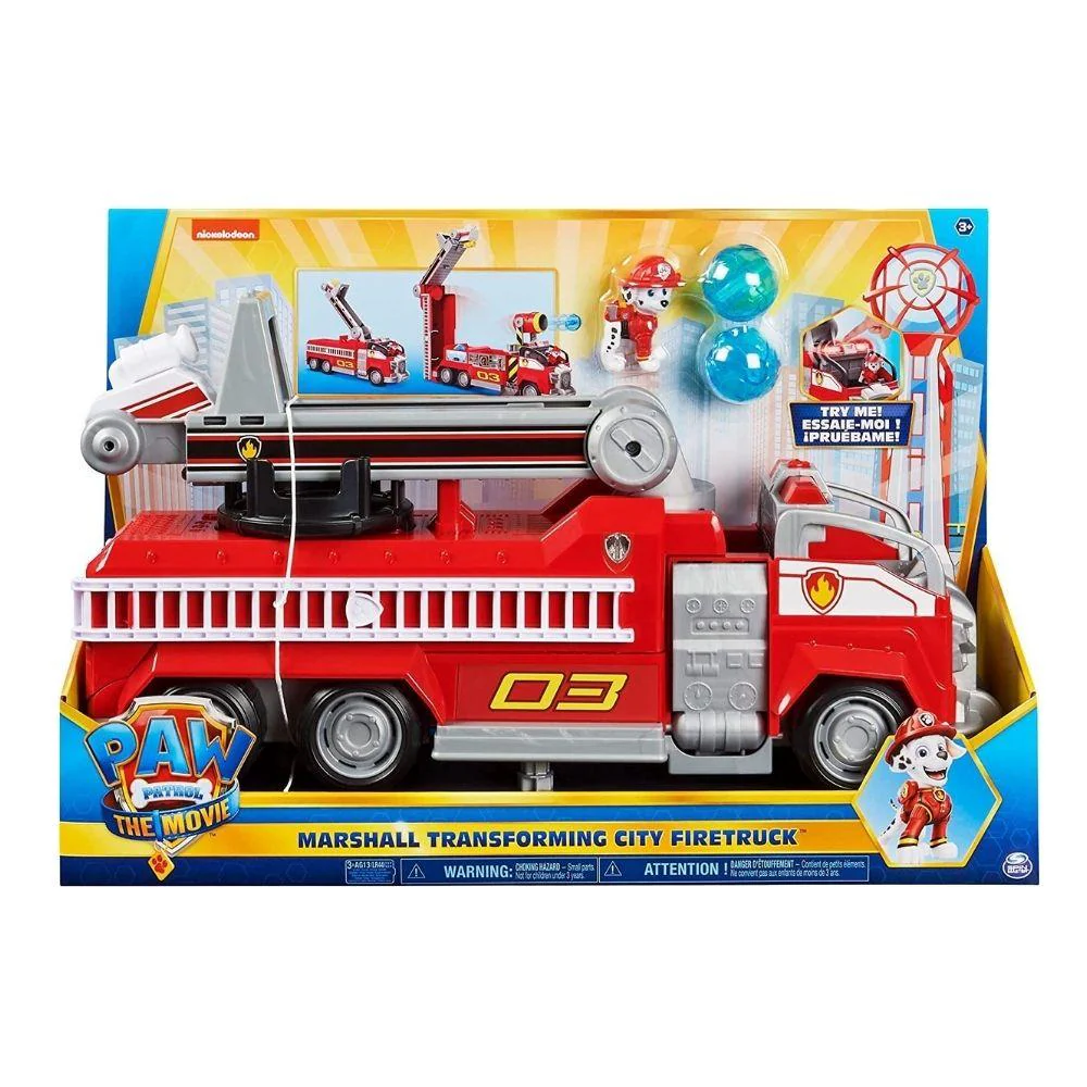 Paw Patrol Movie Marshall Transforming City Firetruck - Image 2