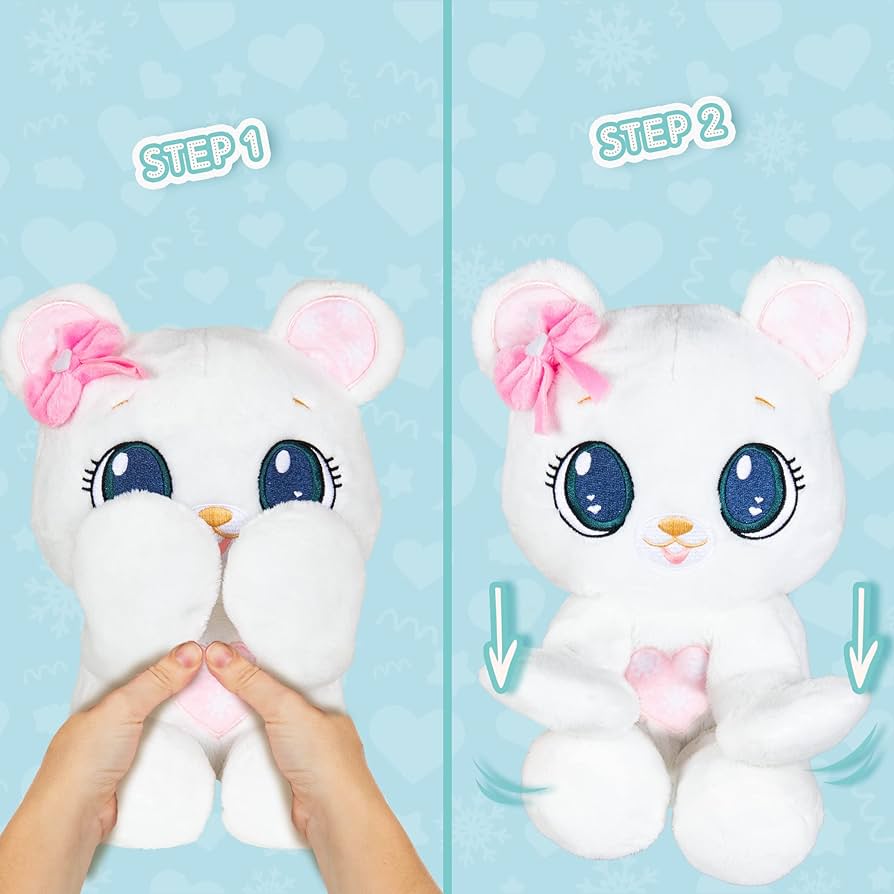 PEEKAPETS WHITE BEAR Plushie by Toypro - Image 2