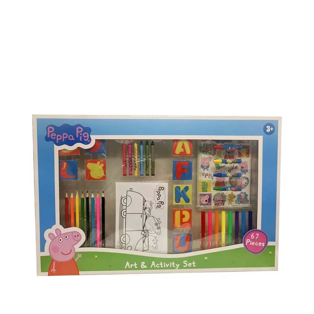 Peppa Pig 67 Pieces Art Set In Jumbo Box