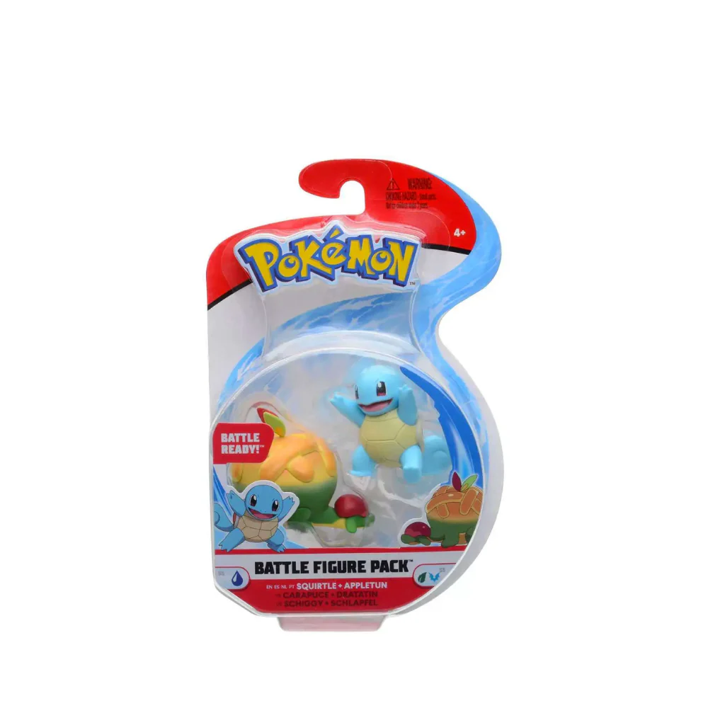 Pokemon Battle Figure Pack - Squirtle + Appletun