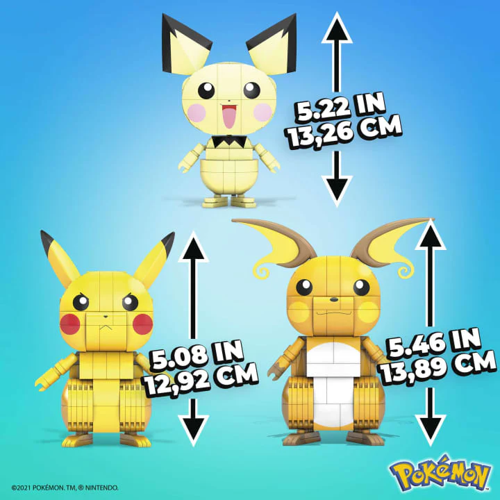 Pokémon - Build & Show Pikachu Evolution Trio - Image 3