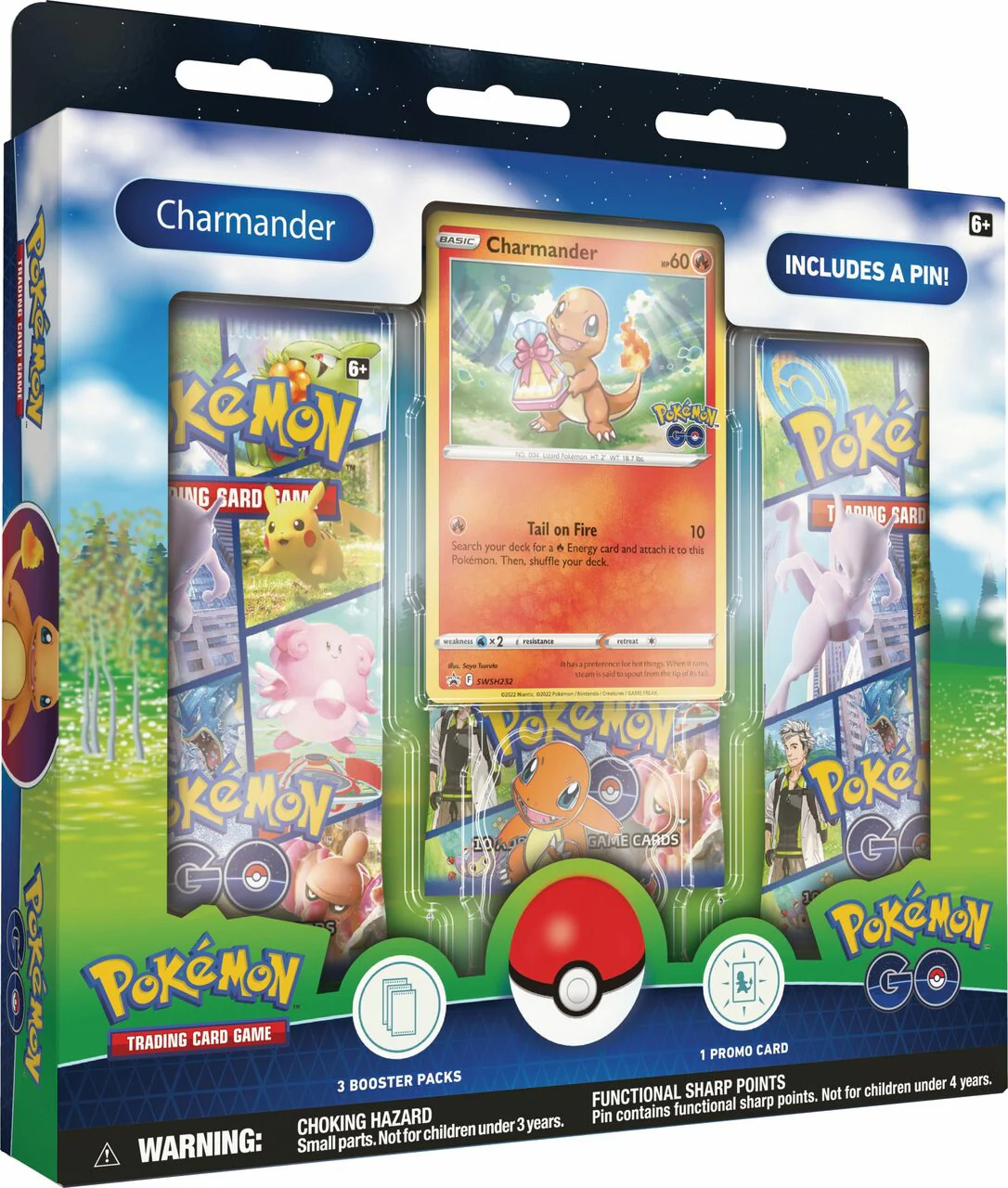 Pokemon TCG: Pokemon Go Pin Collection Box (Squirtle, Charmander, & Bulbasaur) - Image 2