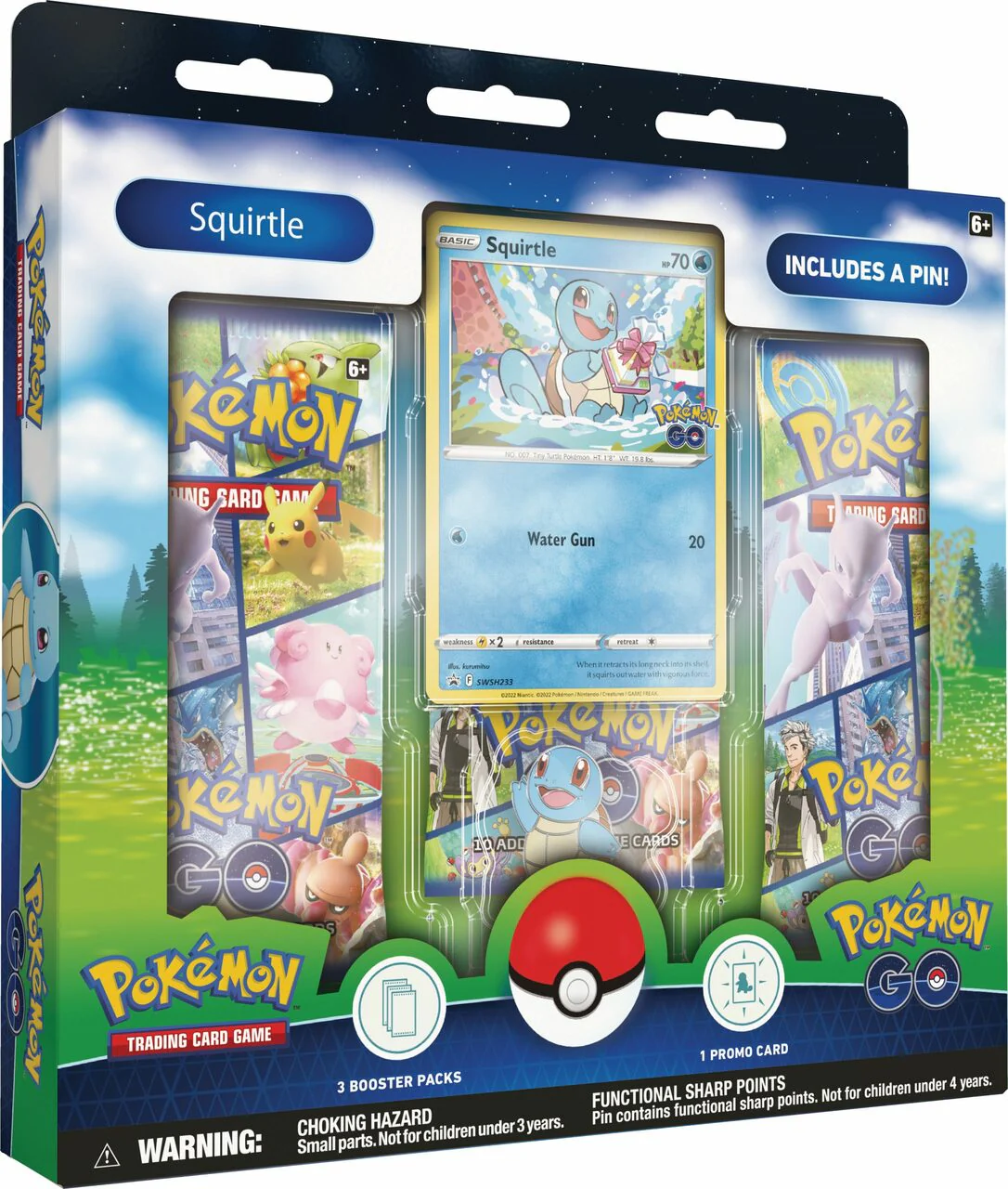 Pokemon TCG: Pokemon Go Pin Collection Box (Squirtle, Charmander, & Bulbasaur) - Image 3